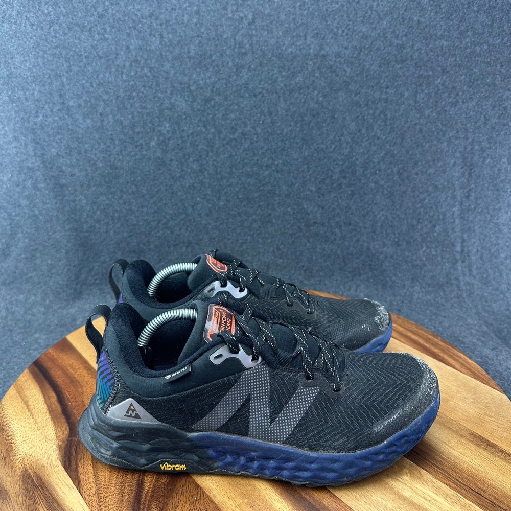 New Balance Fresh Foam X Hierro V6 Gore Tex Black Woman Running Shoes Size 8B